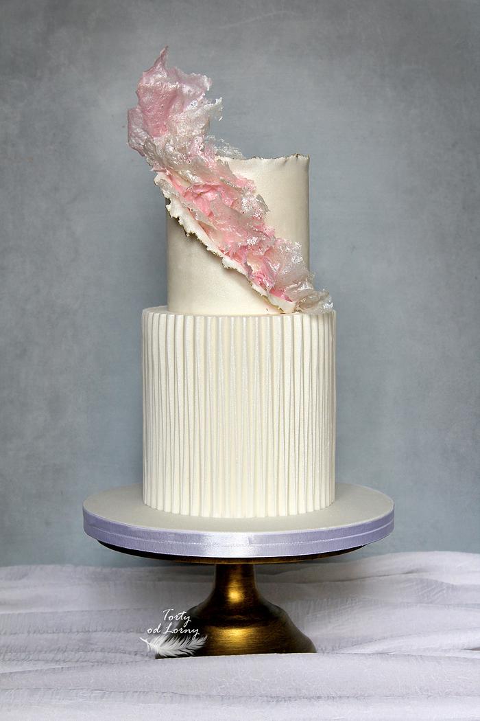 Origami wedding cake