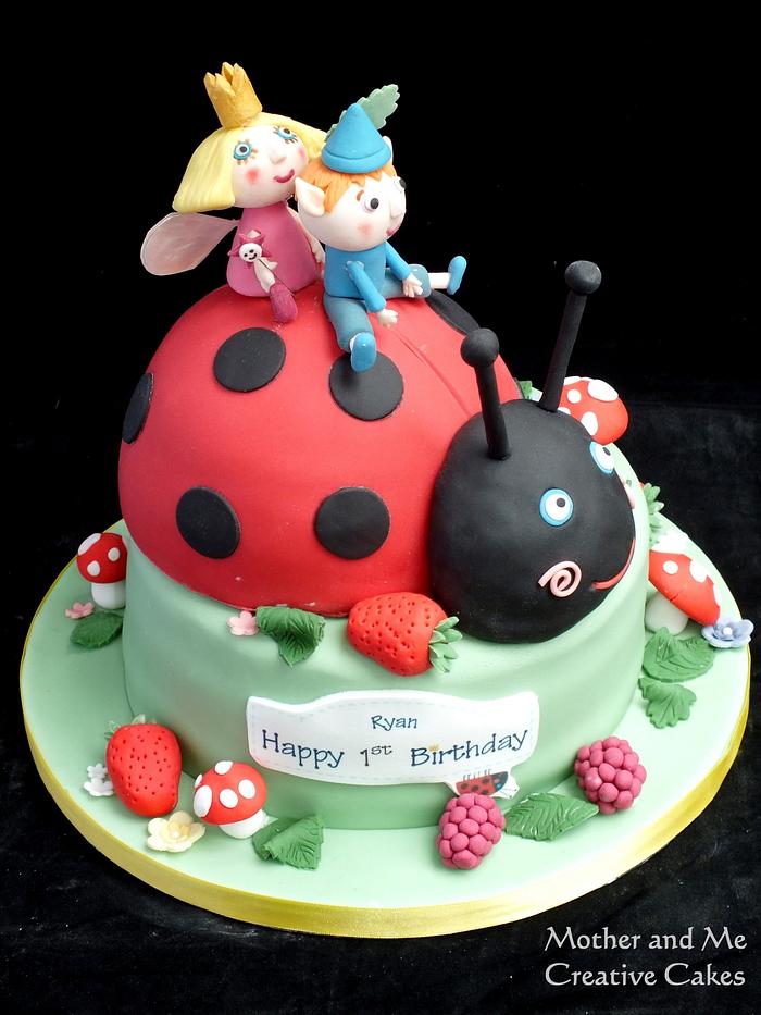 Ladybird & Characters Cake