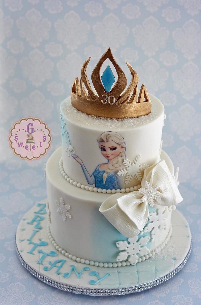 Frozen Milestone Birthday Cake