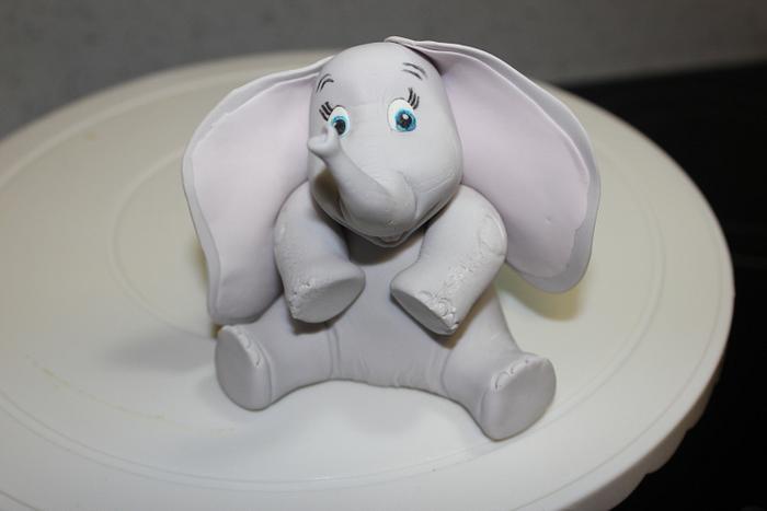 Baby Elephant Cake topper