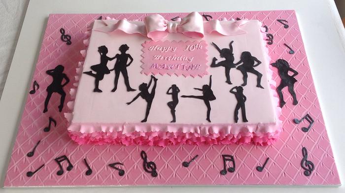 Dance themed cake
