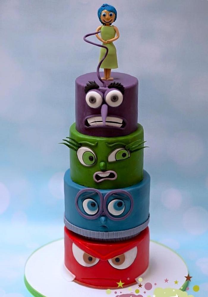 Inside Out birthday cake
