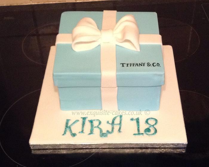 Tiffany box cake