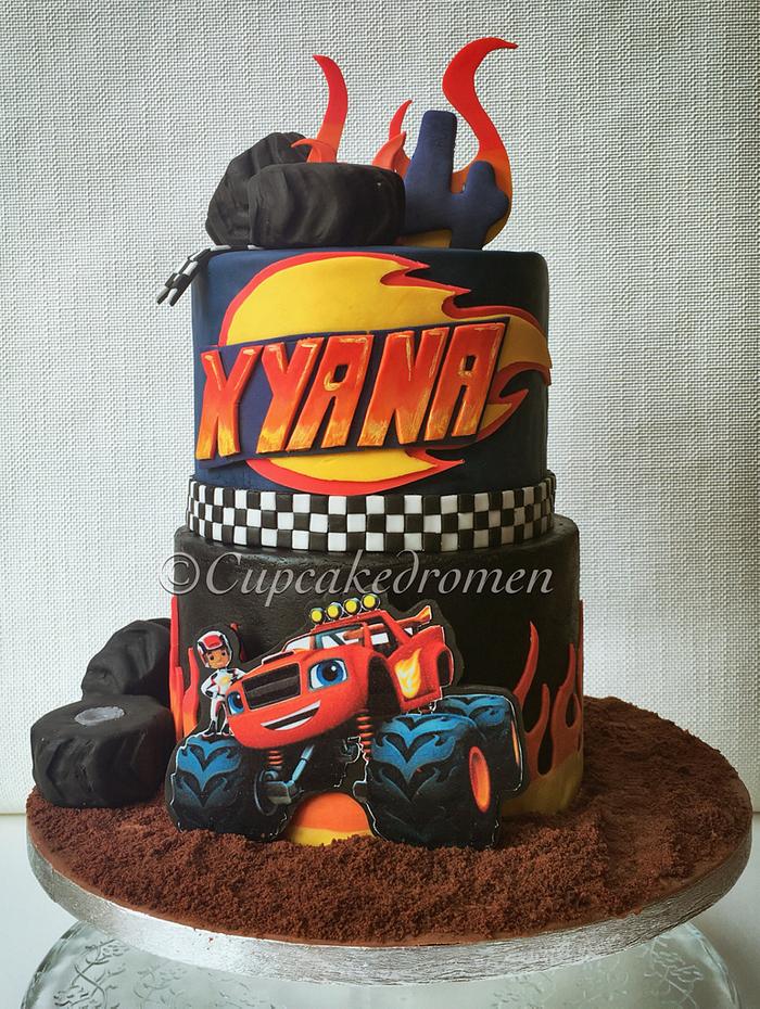 Blaze and the monster machines - Decorated Cake by - CakesDecor