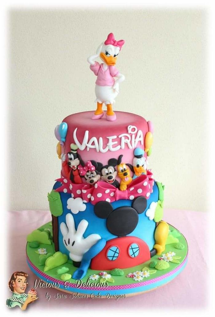 Mickey & Co in party cake