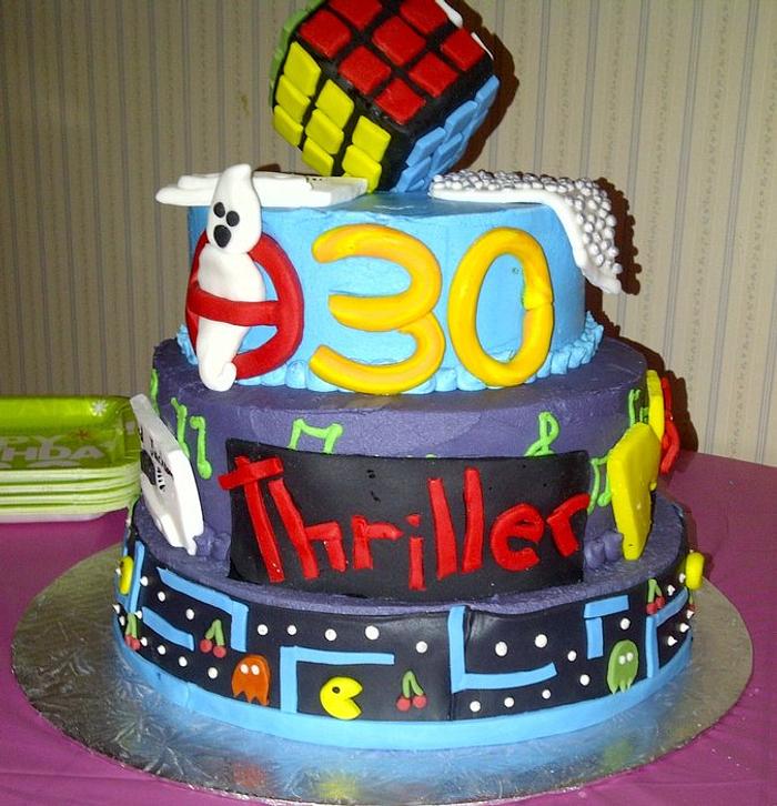 80's Themed cake