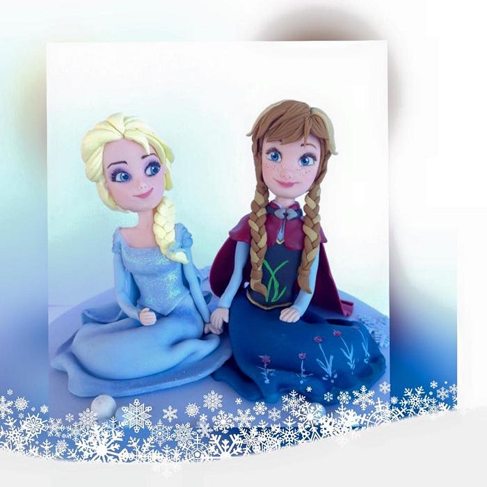 Topper Elsa and Anna