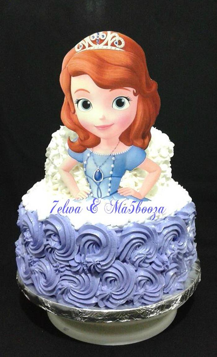 Sofia the First cream cake 