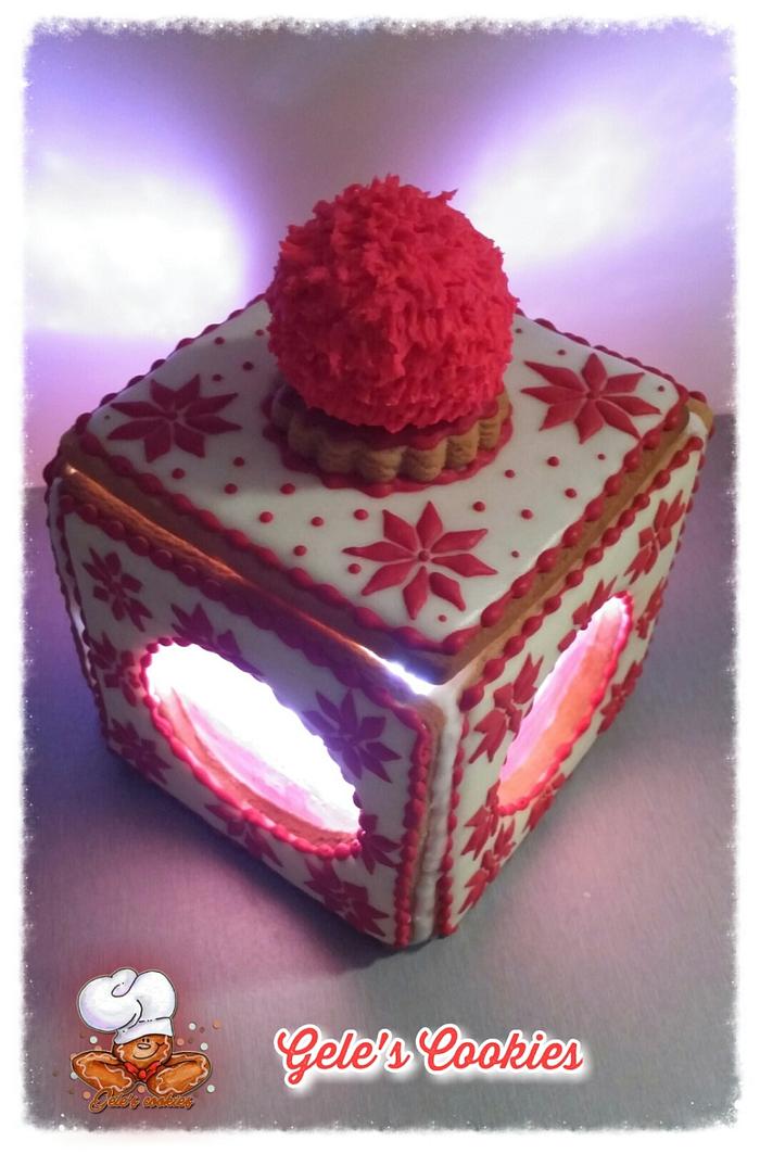 Christmas light box cookie