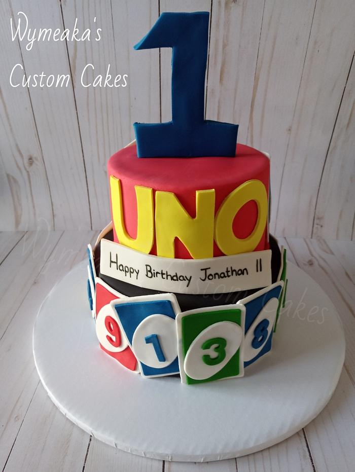UNO 1st Birthday Cake