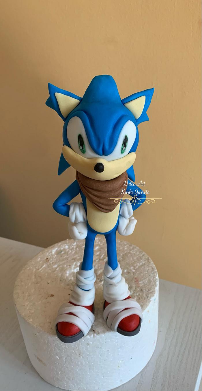 Sonic con Fondant de cakepro 