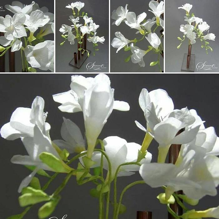 Wafer Paper Freesia Flowers