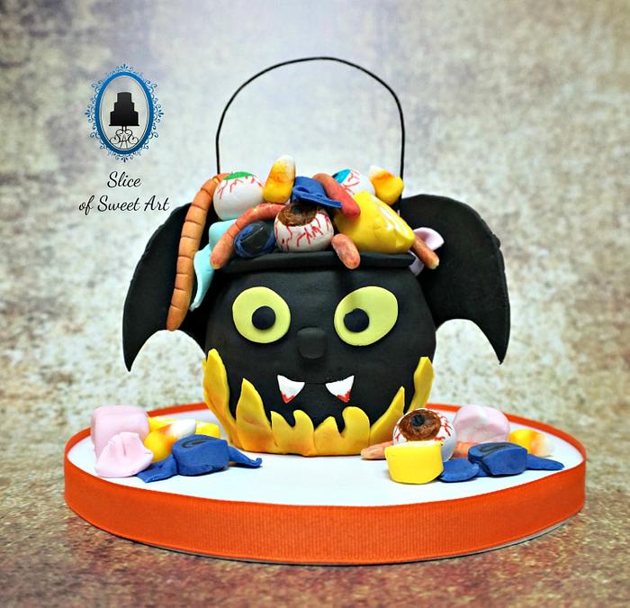 The Creepy Batty Candy Cauldron