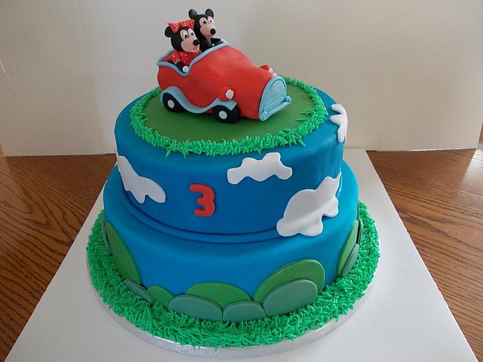Micky and Minnie Birthday Cake
