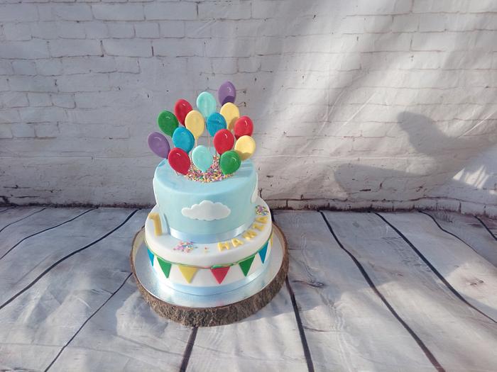 balloons cake