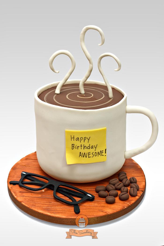 Mcdonalds Coffee Cup Birthday Cake - CakeCentral.com