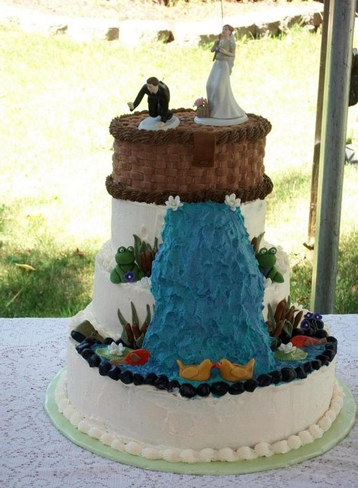 Fishing Wedding Cake 