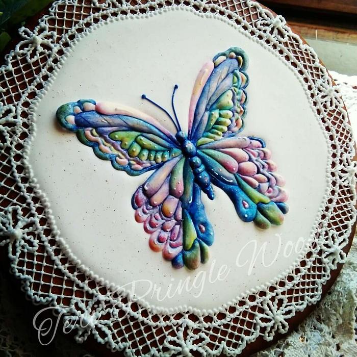 Butterfly and lace