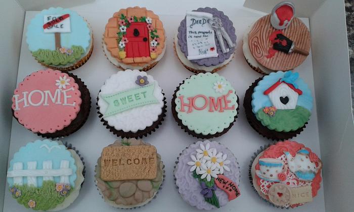 Home Sweet Home - Moving house cupcakes