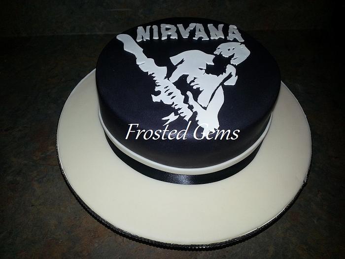 Nirvana Birthday Cake