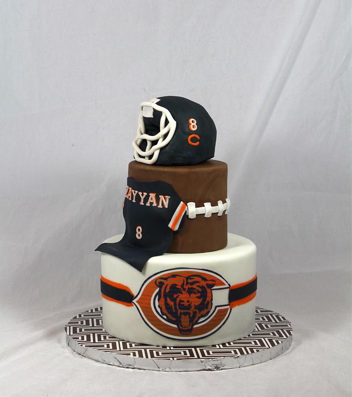 chicago bears cake