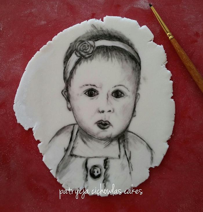 hand painted baby