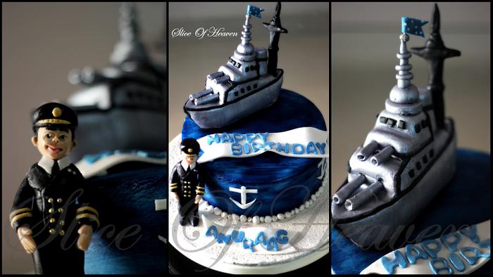 Tim Tim Delight - Navy theme cake done for a merchant navy... | Facebook