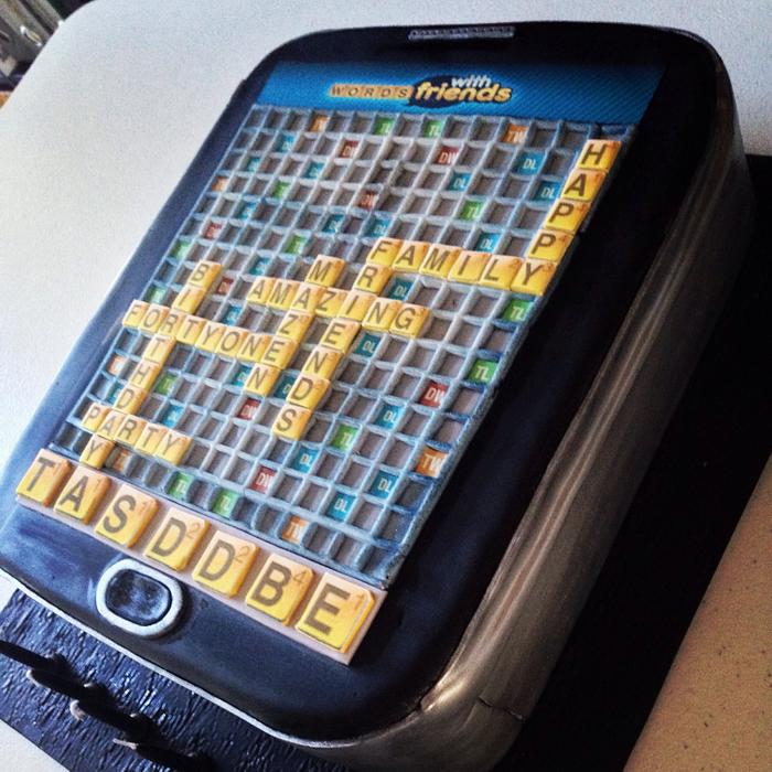 Words with Friends cake