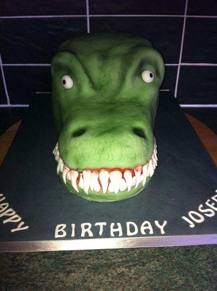 T Rex Birthday Cake