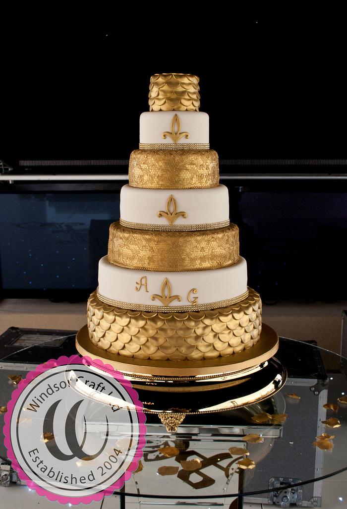 Golden Indian Wedding Cake by Windsor