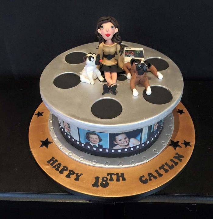 Movie theme cake with a personal touch