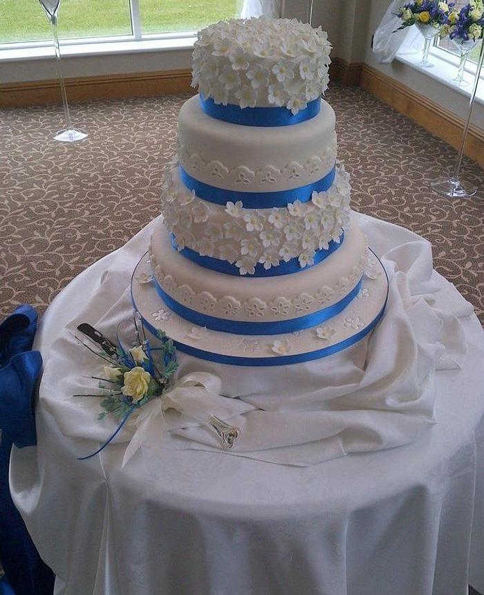 Four tier wedding cake