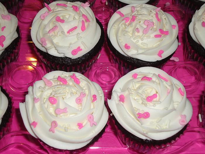 Breast Cancer cupcakes