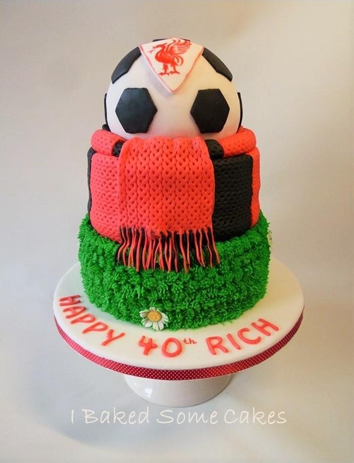 Wooly Scarf Footie Cake
