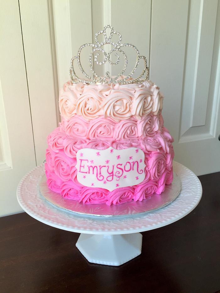Ombré Princess Cake