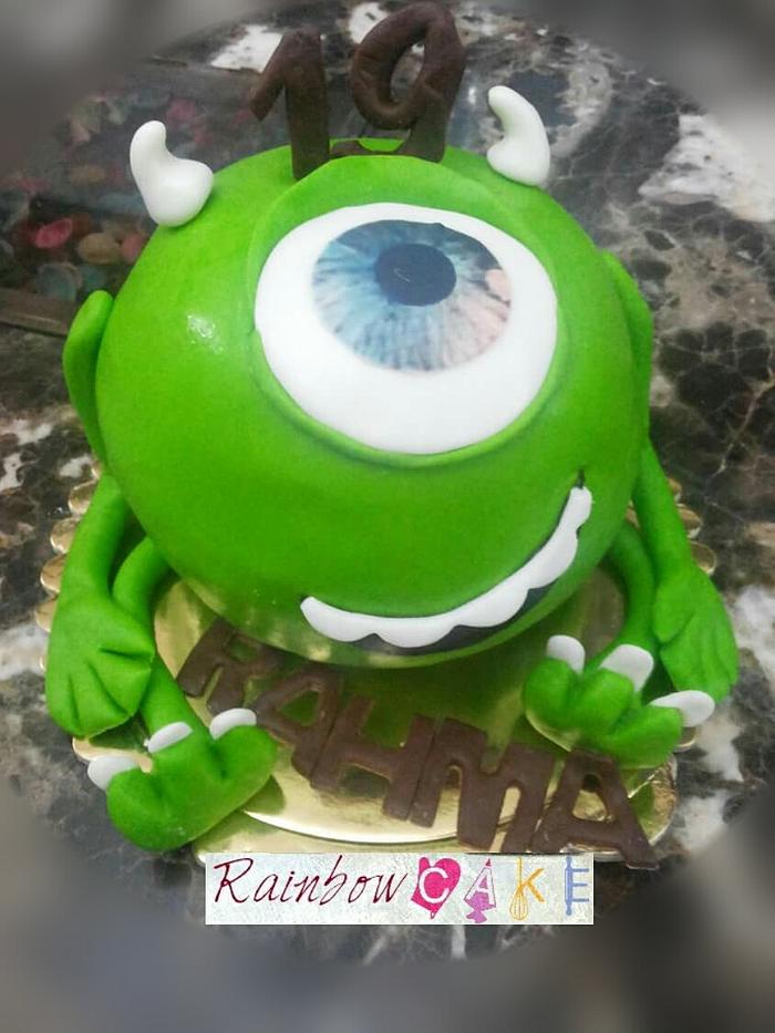 Monster university 3D cake #fondantcake