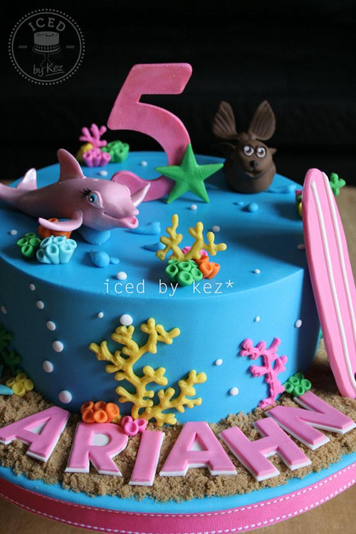 Dolphin Splash Cake – nikkibakescakes.org