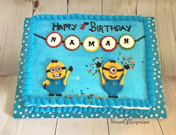 Minion birthday cake 