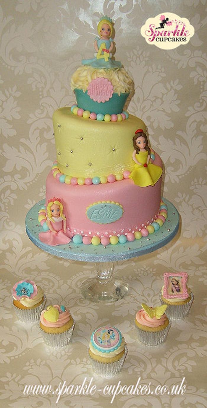 Princess Topsy Turvy Cake