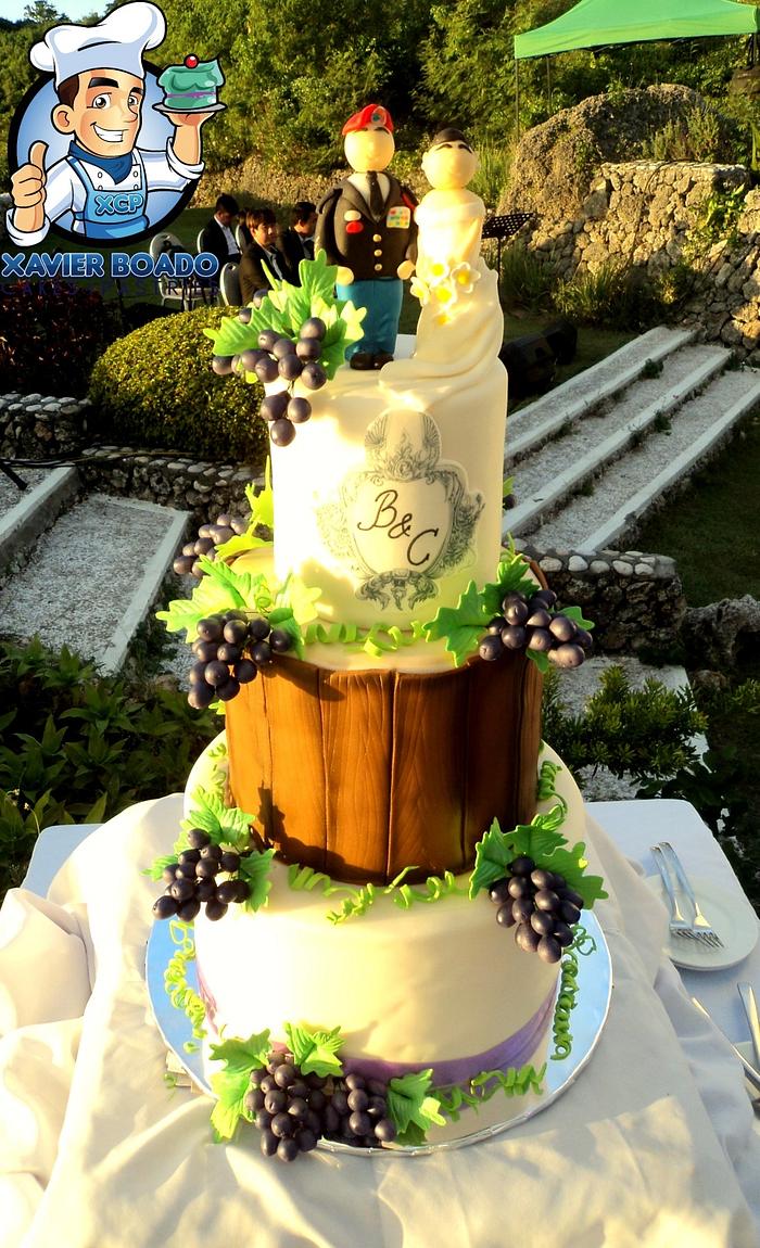 Vineyard wedcake