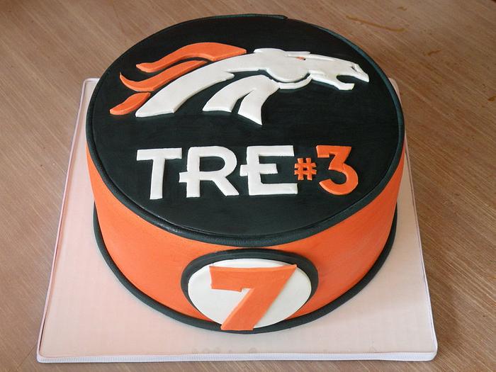 "stallions" football team themed birthday cake