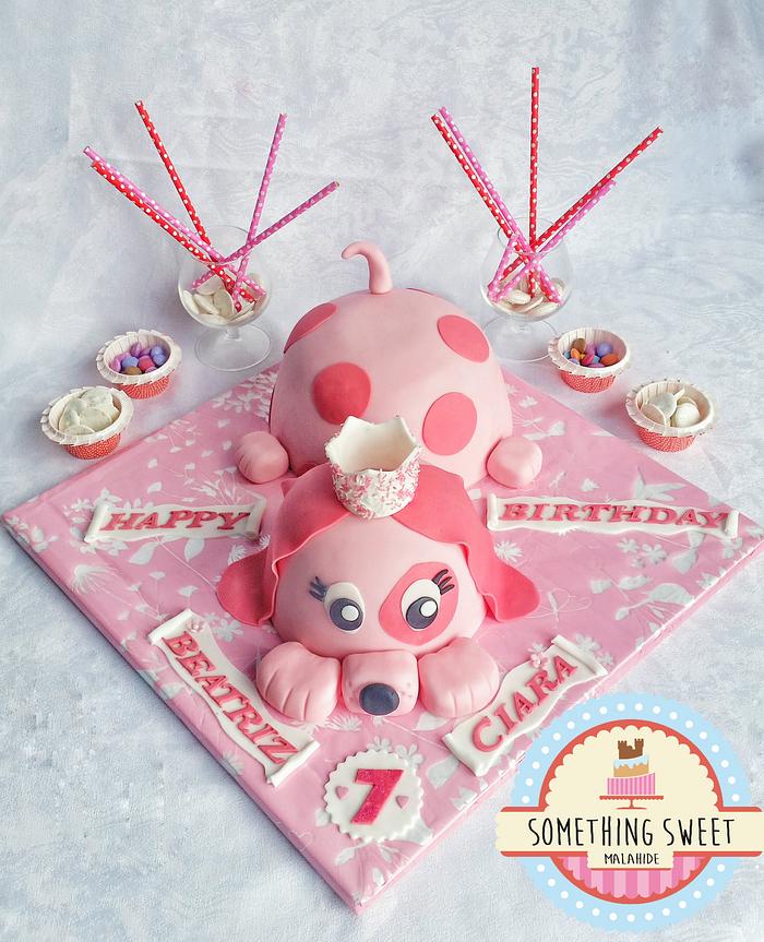 Pink Puppy Cake