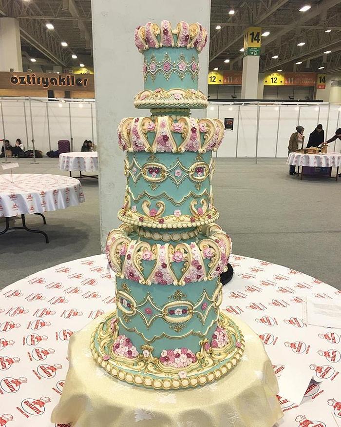 Wedding cake .Lambeth. Royal Icing