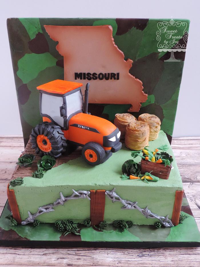 Kubota tractor cake | Cake, Tractor cake, Happy 41st birthday
