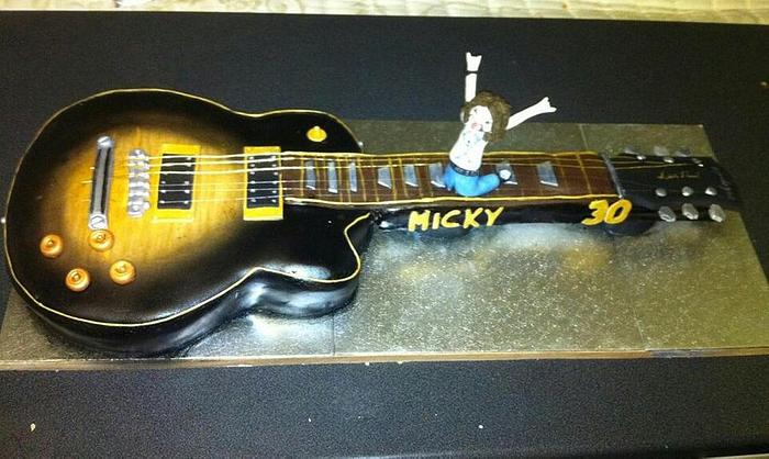 Slash Les Paul Guitar Cake