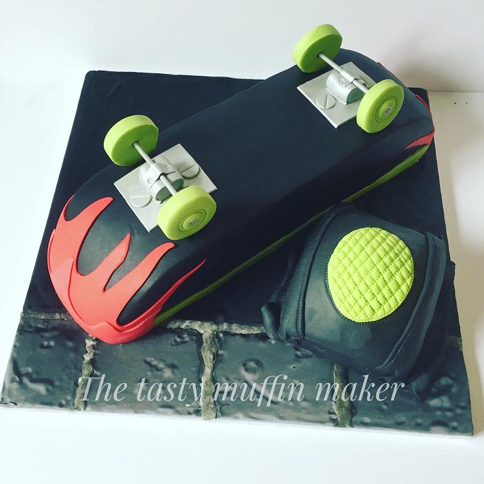 Skate board cake 