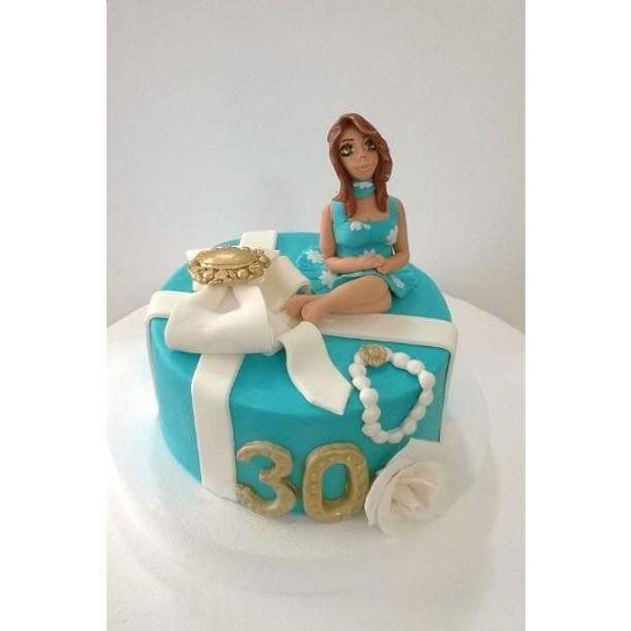 Tiffany co girl cake