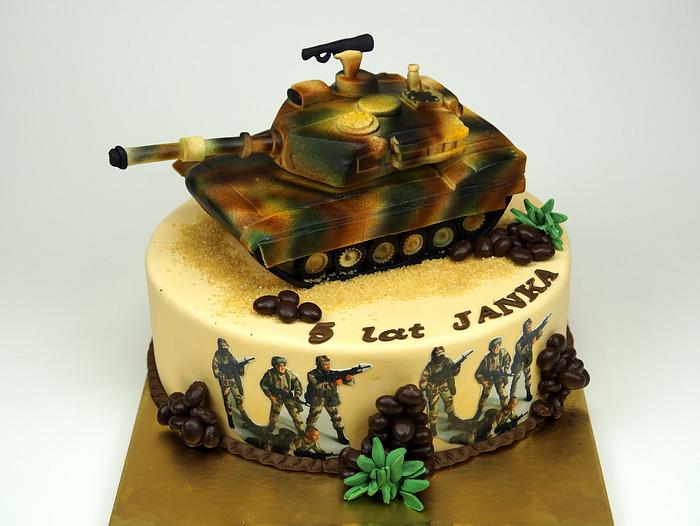 Abrams Tank Birthday Cake