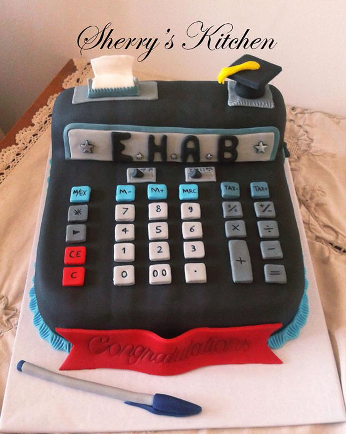 Accountant's Graduation Cake