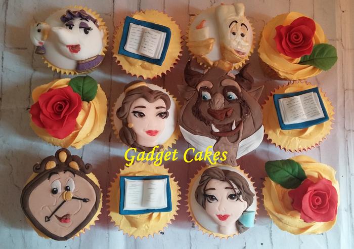 Beauty and the beast cupcakes
